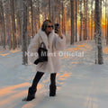 Trendy 2026 Winter Massive Faux Raccoon Fur Coats Women Luxury Fluffy Shawl Collar Fur Jacket Mountain Fashion Overcoat