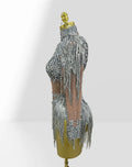 Luxury Hot Diamond Shiny Sequined Tassel Jumpsuit Fashion Party Stage Performance Dress Birthday Outfits Vestidos Fiesta De Lujo