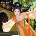 Olive Girl Hanfu Dress 2026 S-L XS-3XL Plus Size Hanfu Chinese Dress Traditional Chinese Clothing Chinese Heritage Fashion Women