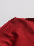 Elegant Luxury Dinners Red Maxi Dress for Women Sleeveless Cape Design Full Fringe Skirt for Fashion Parties Events