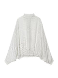Solid Spliced Print Two Piece Set Female Turtleneck Long Sleeve Top French Commute Women's Skirt Sets Fashion New