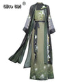 Olivegirl Song Dynasty Hanfu Summer Women's Clothing 2026 Embroidered Flower Coat Changgan Temple Strap Vest Spinning Skirt