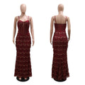 Women Sequins Long Dresses Spaghetti Strap Sexy Celebrity Party Maxi Evening Dress Birthday Luxury Vestidos