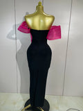 Newest Shining Diamonds Off Shoulder Bodycon Long Bandage Dresses Elegant Celebrity Evening Party Sexy Nightclub Cocktail Dress