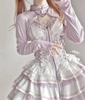 Olivegirl Lolita Dress Summer 2026 Rose JSK Embroidered Slimming Dress Lolita Lace Trim Birthday Party Cosplay