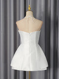 Sexy Party Spliced 3D Rose Dress for Women Strapless Sleeveless High Waist Hit Color Tutu Dresses with Necklace Female New