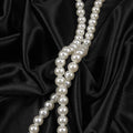 Elegant Solid Ribbon Women Halter Dress Off Shoulder Pearl Chain Backless Slim Female Maxi Dresses Wedding Gowns Chic Lady Robe