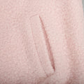 Pink Short Fur Jacket Coat For Women Autumn Winter Casual Stand Collar Pocket Loose Fashion Long Sleeve Jacket Top Female