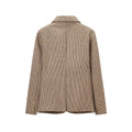 Vintage Notched Collar Blazer Women Single Button Long Sleeve Patch Pocket Check Coats Luxury Winter Fall Elegant Outerwear