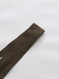 Casual Daily Wear Coffee Trench Coat for Women Stand Collar Buttons Design Belt Accent Oversized for Street Style