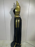 Sexy Black White Halter Sequined Hollow Out Transparency Long Maxi Dress Vacation Beach Style Celebrate Birthday Party Outfit