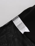 Black Loose Spliced Mesh Jumpsuits for Women Stand Collar Sleeveless Sexy Temperament Jumpsuit Female Fashion New