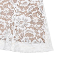 Elegant White Lace Midi Dress Women's Turtleneck Long Sleeve Ruched Bodycon Dresses Evening Party Cocktail Female Winter Autumn