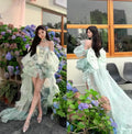 Princess Style Lolita Trailing Dress for Women Spring Summer New Sexy Girl Tube Top Birthday Party Dress Elegant Fluffy Dresses