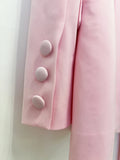Women's Suits Solid Fashion 3D Flowers Single Breasted Blazer 2 Piece Jacket Pants Outfits Female Formal Pantsuit Set