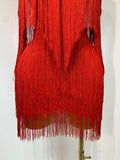 Women Sexy Strapless Tassel Off Shoulder Bandage Dress Fancy Club Celebrity Evening Party Mini Bodycon Dress Birthday Vestido
