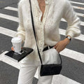 Women Fashion Cardigan Spring Autumn Solid Lace-Up Single-Button Sweaters Chic Casual Commuter New 2026 Female Jumpers