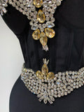 Women Celebrity Sexy Sleeveless Diamonds Maxi Long Bandage Bodycon Dress 2025 Elegant Evening Club Party Birthday Outfit
