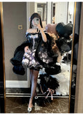 Olivegirl Sweet Lace Dress Lolita Purple Cute Girl Spring High-end Women Summer Birthday Party Elegant Princess Lolita Dresses