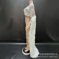 Spring Fashion Mesh Shawl Hip Wrap Dress Company Annual Meeting Host Performance Dress Party Vestidos De Noche De Lujo De Fiesta