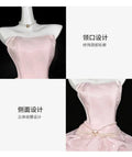 Olive Girl Pink Romantic Dress for Garden Wedding 2026 Fairycore Photoshoot Everyday Wear XS-XXXL XS-3XL Plus Size Romantic Garden Party Editorial Not Costume Dress Chinese Heritage Fashion Women