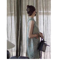 Olive Girl Green Embroidered Qipao for Ren Faire 2026 Garden Wedding Fairycore Photoshoot Everyday Wear S-XXXL XS-3XL Plus Size Hand Embroidered Romantic Garden Party Editorial Not Costume Qipao Cheongsam Chinese Dress Chinese Heritage Fashion Women