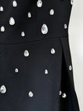Elegant Celebrity Evening Party Gowns Women's Heavy Industry Diamonds Beading Sleeveless Tank Long Dress Vestidos