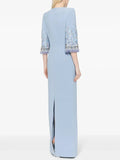 2026 New Arrivals Spring Fashion Heavy Industry Beaded Diamond Slim Midi Dress Women's Half Sleeve Female Vestidos