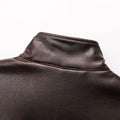 Original High-quality 2026 New Style Women's Leather-effect Blazer with A Stand-up Collar, for Ladies.