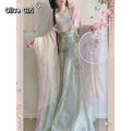 Olive Girl Multicolor Embroidered Hanfu Dress for Ren Faire 2026 S-L XS-3XL Plus Size Hand Embroidered Ren Faire Dress Hanfu Chinese Dress Traditional Chinese Clothing Chinese Heritage Fashion Women