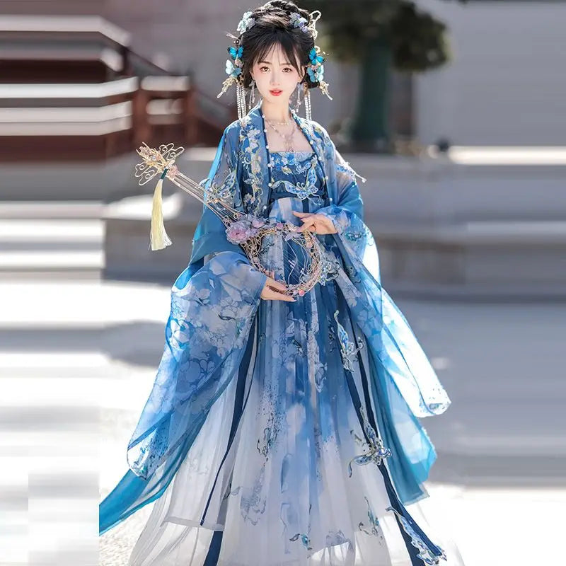 Olive Girl Hanfu Dress 2026 S-XL XS-3XL Plus Size Hanfu Chinese Dress Traditional Chinese Clothing Chinese Heritage Fashion Women