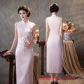 New Chinese Style Pink Embroidered Qipao Women's Improved Young High-end Engagement Dress Daily Women Qipao Dress