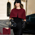 Elegant Short Shawl Top Women's Spring New Solid Sleeveless Commuting Shawl Coat Female Birthday Reunion Cardigan