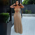2026 Sexy Hollow Out Kintting Long Dress See Through Crochet Lace-up Bandage Fringed Tube Dress Women Beachwear Vestidos