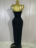 Elegant Sprkly Diamonds Sexy Halter  Sleeveless Maxi Long Bodycon Bandage Dress Women Luxury Birthday Eveing Party Club Dress