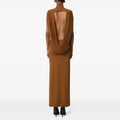 Sexy Draped Cross Elegant Dress Women Summer Turtleneck Sleeveless Backless Street Sexy Fashion Long Bodycon Dress