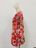 Colorblock Patchwork Flower Embroidery Dresses for Women O Neck Short Sleeve High Waist Bodycon Applique Style Dress Female