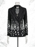 Autumn Slim Women'S Suit Set Fashion 2025 New Double-Breasted Blazer & Wide-Leg Pants Set Winter Solid Chic Outfit