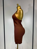 Women Sexy V Neck Backless Mini Bodycon Bandage Dress 2026 Elegant Evening Nightclub Evening Party Cocktail Prom Dress