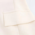 Solid Loose Spliced Single Breasted Dresses for Women Lapel Long Sleeves Patchwork Folds Elegant Dress Female New