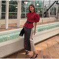 Women Color Block Floral Print Midi Skirt High Waist Straight Satin Long Skirt 2026 Fashion Chic Elegant Party Ofice Daily Wear