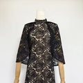 2026 New Banquet Evening Party Standing Collar Shawl Elegant Slimming Yellow Lace Dress Fashion Long Dress for Women
