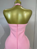 Women Sparkly Rhinestones Ruched Luxury Birthfay Evening Party Dress Sexy Halter Sleeveless Bodycon Mini Bandage Cocktail Dress