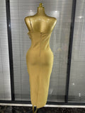 Shining Sequins Tassels Women Sexy One Shoulder Bodycon Long Bandage Dress Elegant Evening Party Celebrate Cocktail Outfit