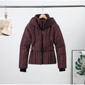 Ski Parkas Coat Jacket Women Zipper Belts Thicken 2025 Winter Skiing Cotton Lapel Snow Female Skiwear Outdoor Street Outwear Top