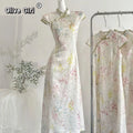 Olive Girl Red Embroidered Qipao for Garden Wedding 2026 Fairycore Photoshoot Everyday Wear S-XXL XS-3XL Plus Size Embroidered Romantic Cottagecore Garden Party Editorial Not Costume Qipao Cheongsam Chinese Dress Chinese Heritage Fashion Women