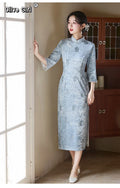 Olivegirl Spring Jacquard Rose Qipao Dress Women 2026 High End Improvement for Young Girls Cheongsam Dress