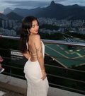 Fashion Backless Ruched Long Dress For Women Halter Lace Up Sexy Ruffle Dress Loose Female 2025 Summer New Vacation Dress