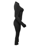 Fitness Women's Set Full Sleeve Jacket and Jogger Pants Suit  Autumn winter Active Two 2Piece Sets Outfits Tracksuit