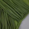 Elegant Pleated Mesh Shawl Maxi Dress Chic Long Sleeve Slim Fit Dresses 2026 Spring New O-Neck Party Prom Gowns Chic